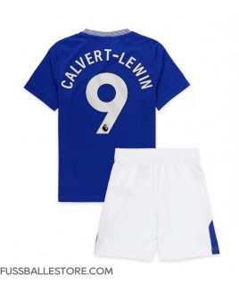 Günstige Everton Dominic Calvert-Lewin #9 Heimtrikotsatz Kinder 2024-25 Kurzarm (+ Kurze Hosen)
